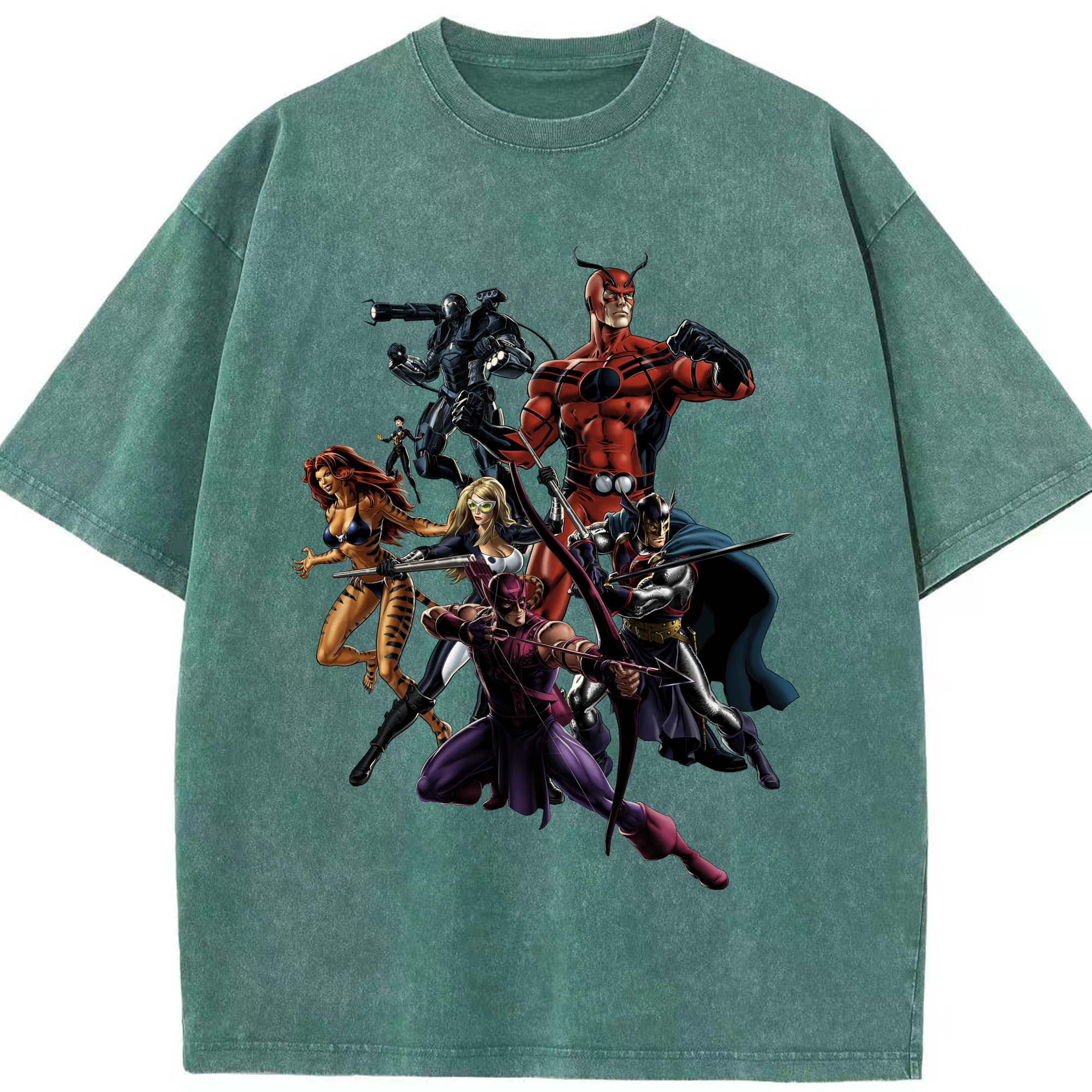 （画像用） アベンジャーズ The Avengers 綿100% ヴィンテージ風 半袖Tシャツ（フロントプリント）